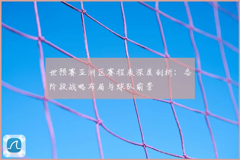 世预赛亚洲区赛程表深度剖析:各阶段战略布局与球队前景